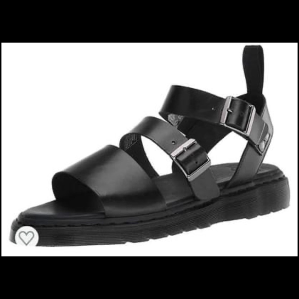 COPY - New Unisex, men’s size 11, 11.5 Dr. Martens Graphite leather black sanda…